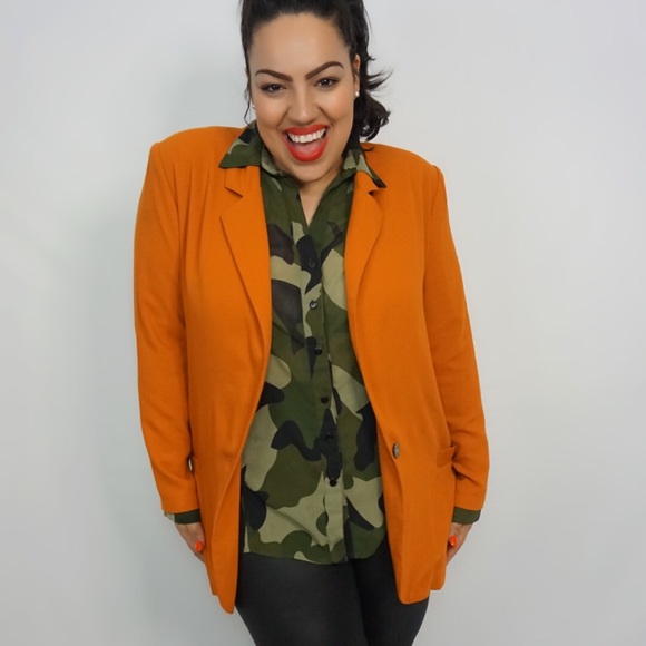 Vintage pumpkin spice blazer - Picture 2 of 3